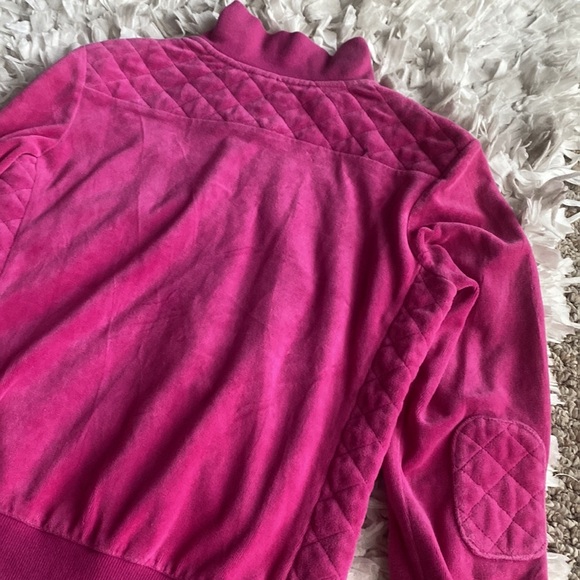 GUESS velour zip up track jacket size medium - Picture 6 of 9
